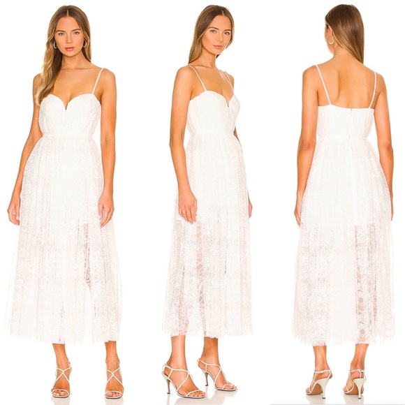 Sau Lee Selena White Lace and Velvet Bustier Wedding Dress NEW - Picture 11 of 11